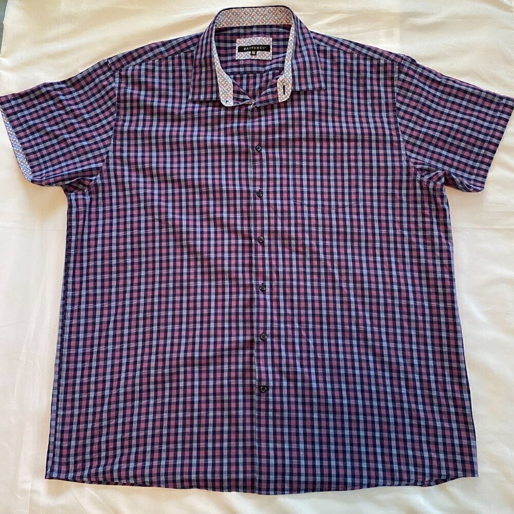 Britches Men's Short Sleeve Button Down Shirt